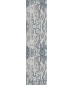 Abel ALL-AA Gray/Blue 2 ft. 6 in. x 8 ft. Runner Area Rug