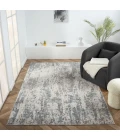 LR Home Allure Gray/Blue 82464 10 ft. X 14 ft. Rect. Rug