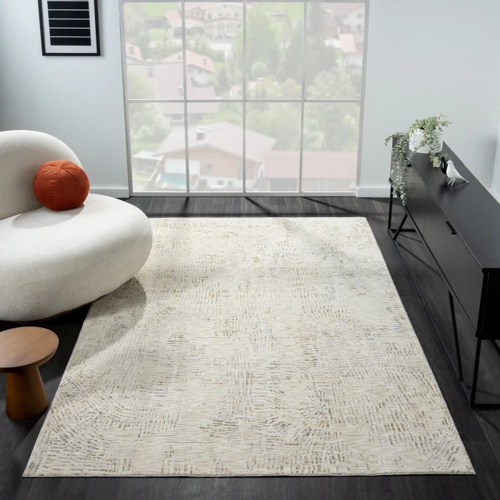 LR Home Allure Gray ALLUR 7ft.9in. x 9ft.10in. Rectangle Rug