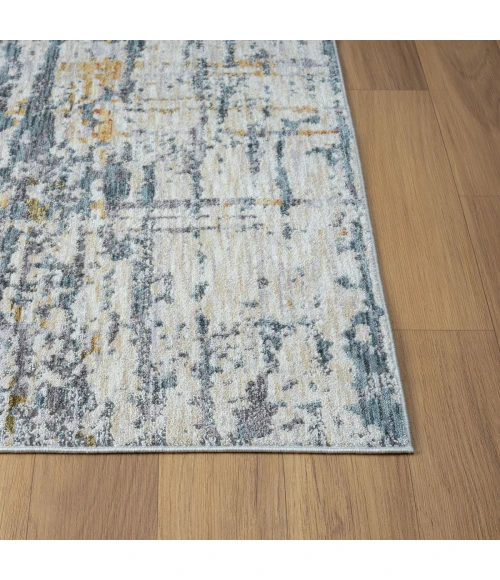 LR Home Allure Blue/Taupe 82466 7 ft. 9 in. X 9 ft. 9 in. Rect. Rug