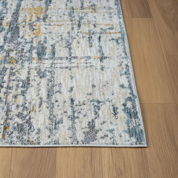 LR Home Allure Blue/Taupe 82466 7 ft. 9 in. X 9 ft. 9 in. Rect. Rug