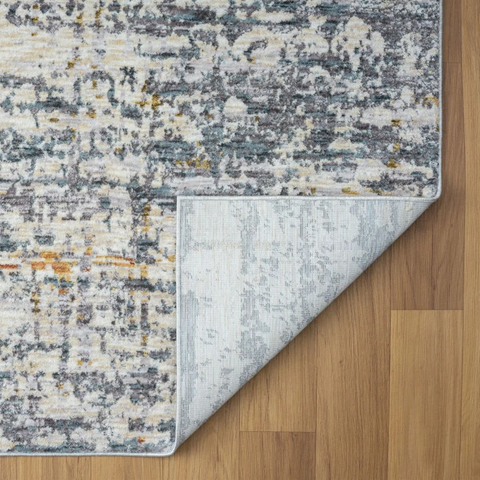 LR Home Allure Blue/Taupe 82466 7 ft. 9 in. X 9 ft. 9 in. Rect. Rug