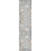 LR Home Allure Gray ALLUR 2ft. x 8ft. Runner Rug