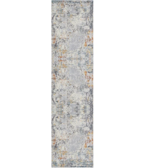 LR Home Allure Gray ALLUR 2ft. x 8ft. Runner Rug