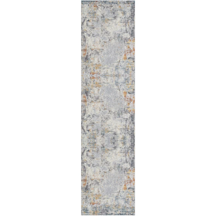 LR Home Allure Gray ALLUR 2ft. x 8ft. Runner Rug
