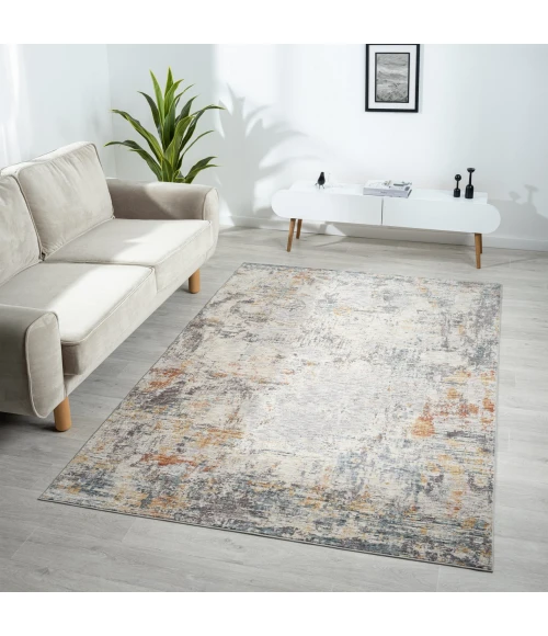 LR Home Allure Gray ALLUR 7ft.9in. x 9ft.10in. Rectangle Rug