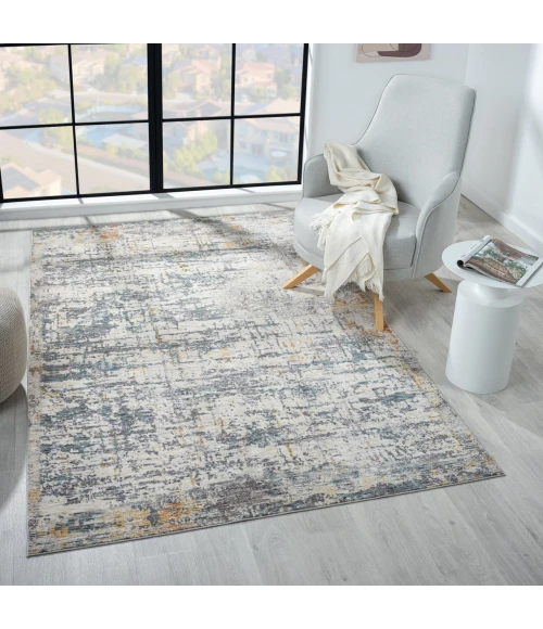 LR Home Allure Gray ALLUR 7ft.9in. x 9ft.10in. Rectangle Rug