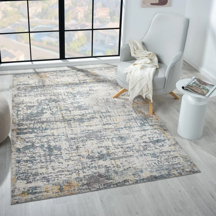 LR Home Allure Gray/Brown 82467 2 ft. X 3 ft. Rect. Rug