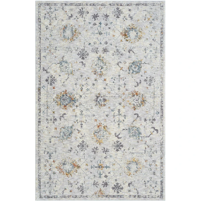 LR Home Allure Gray ALLUR 7ft.9in. x 9ft.10in. Rectangle Rug
