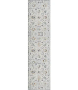 LR Home Allure Gray/Blue 82470 2 ft. 6 in. X 8 ft. Rect. Rug