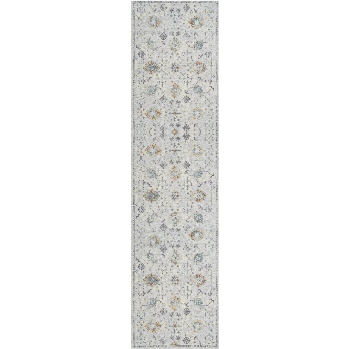 LR Home Allure Gray/Blue 82470 2 ft. 6 in. X 8 ft. Rect. Rug