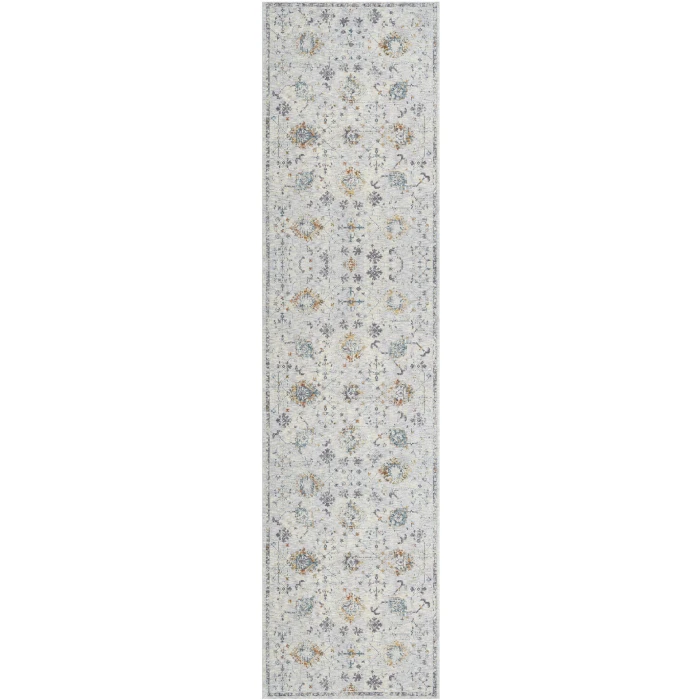 LR Home Allure Gray ALLUR 2ft. x 8ft. Runner Rug