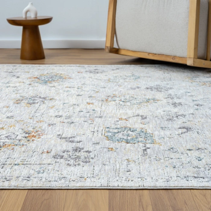 LR Home Allure Gray ALLUR 2ft. x 8ft. Runner Rug