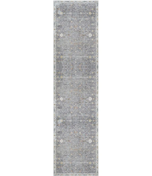 LR Home Allure Gray ALLUR 2ft. x 8ft. Runner Rug