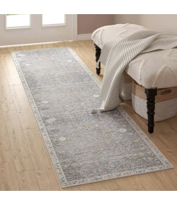 LR Home Allure Gray ALLUR 2ft. x 8ft. Runner Rug