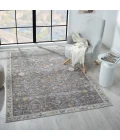 LR Home Allure Gray ALLUR 7ft.9in. x 9ft.10in. Rectangle Rug