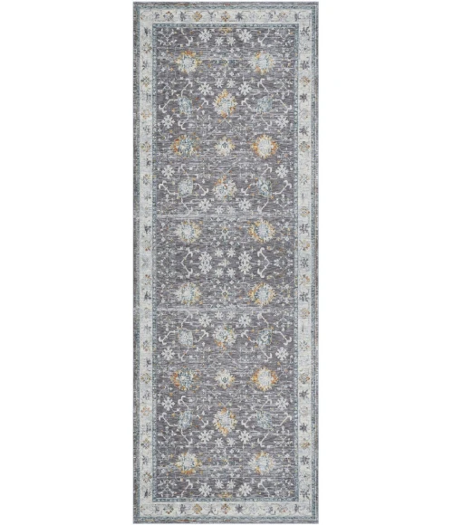 LR Home Allure Gray/Blue 82473 2 ft. 6 in. X 8 ft. Rect. Rug