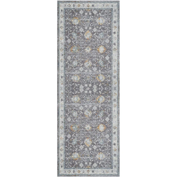 LR Home Allure Gray/Blue 82473 2 ft. 6 in. X 8 ft. Rect. Rug