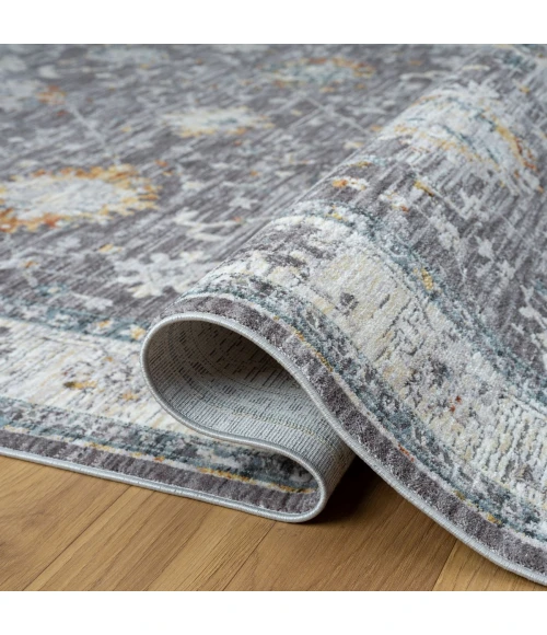 LR Home Allure Gray/Blue 82473 7 ft. 9 in. X 9 ft. 9 in. Rect. Rug