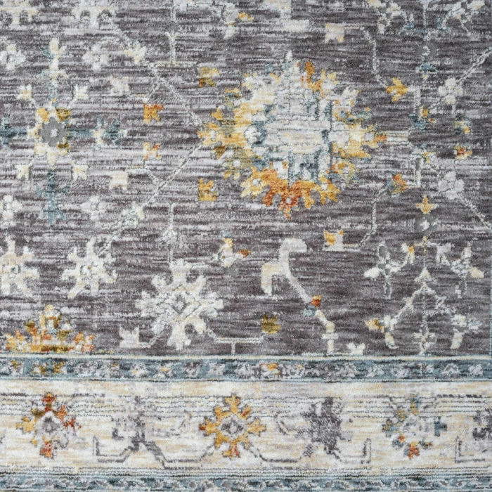 LR Home Allure Gray/Blue 82473 7 ft. 9 in. X 9 ft. 9 in. Rect. Rug