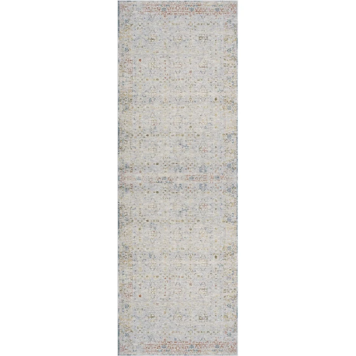 LR Home Allure Light Gray/Blue 82474 2 ft. 6 in. X 8 ft. Rect. Rug