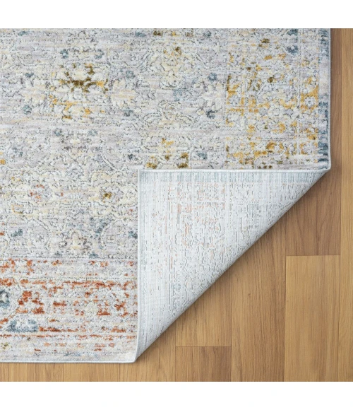 LR Home Allure Light Gray/Blue 82474 2 ft. 6 in. X 8 ft. Rect. Rug