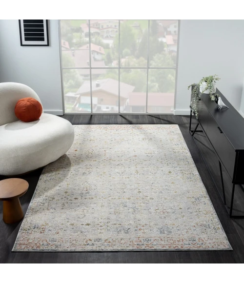 LR Home Allure Light Gray/Blue 82474 2 ft. 6 in. X 8 ft. Rect. Rug