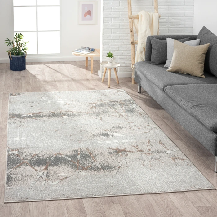 Rugs Town 82051 Brown/ Beige 7'-5" X 9'-5 Rect. Rug