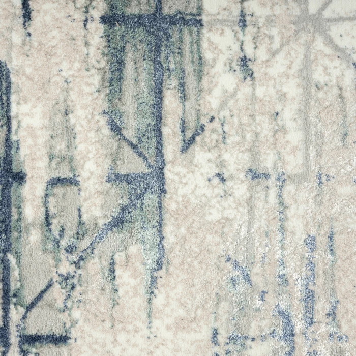 Rugs Town 82052 Blue/ Beige 7'-5" X 9'-5 Rect. Rug