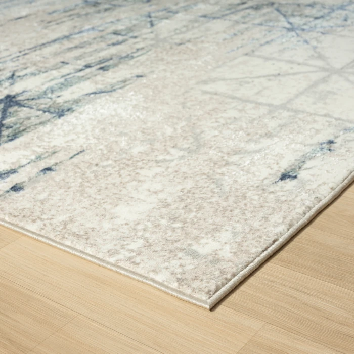 Rugs Town 82052 Blue/ Beige 7'-5" X 9'-5 Rect. Rug