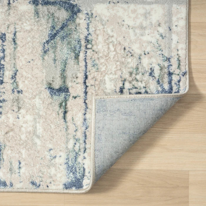 Rugs Town 82052 Blue/ Beige 7'-5" X 9'-5 Rect. Rug