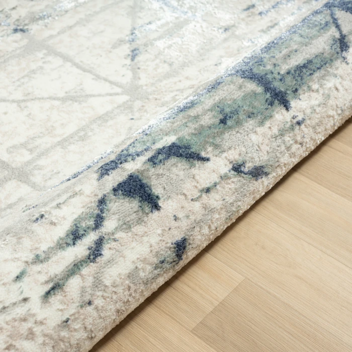Rugs Town 82052 Blue/ Beige 7'-5" X 9'-5 Rect. Rug