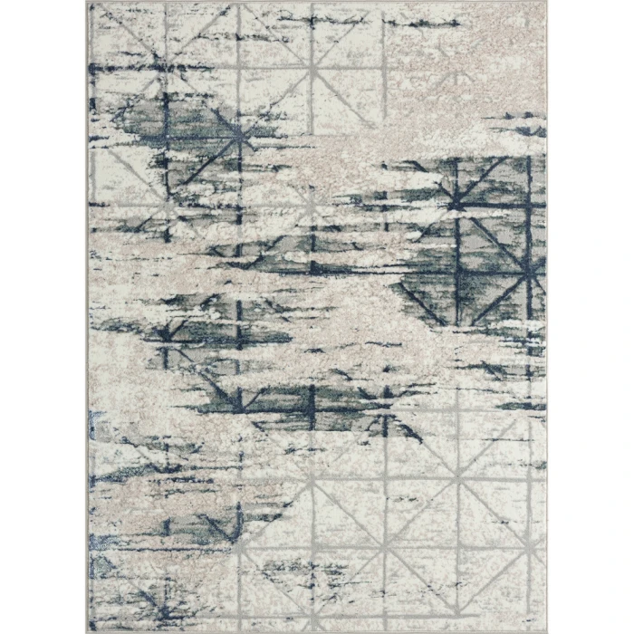 Rugs Town 82052 Blue/ Beige 7'-5" X 9'-5 Rect. Rug