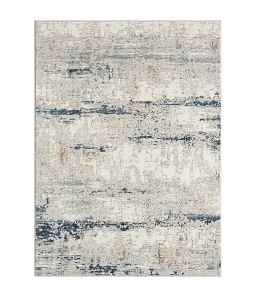 LR Home ANTALYA 82053 Gray/ Navy 5'0" X 7'0 Rect. Rug