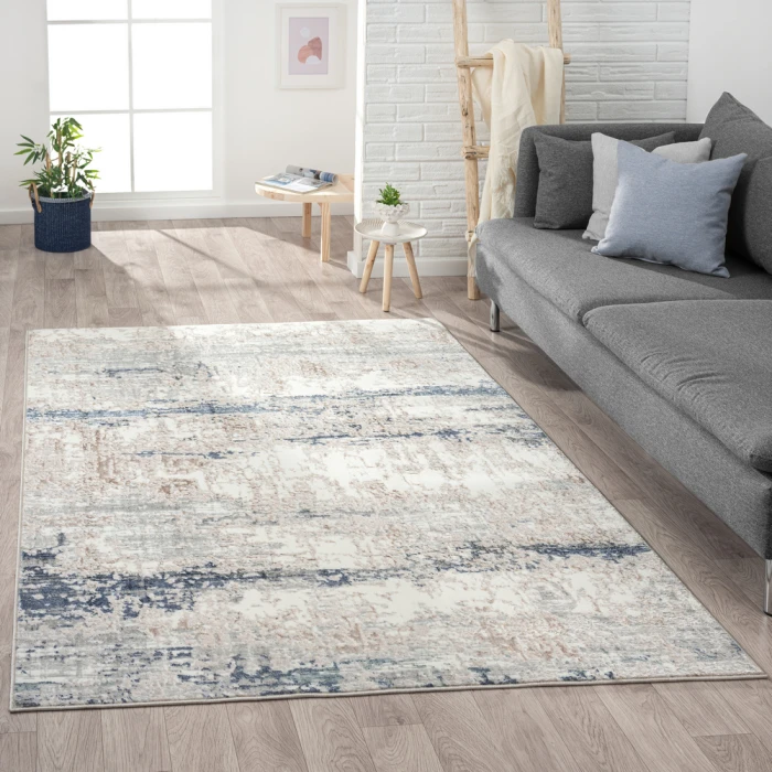 Rugs Town 82053 Gray/ Navy 5'0" X 7'0 Rect. Rug