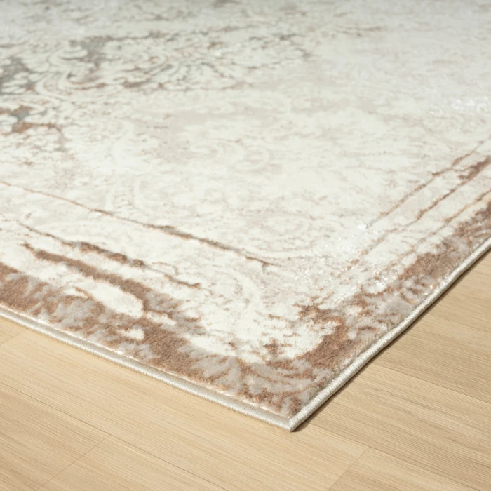 Rugs Town 82054 Cream/ Beige 7'-5" X 9'-5 Rect. Rug