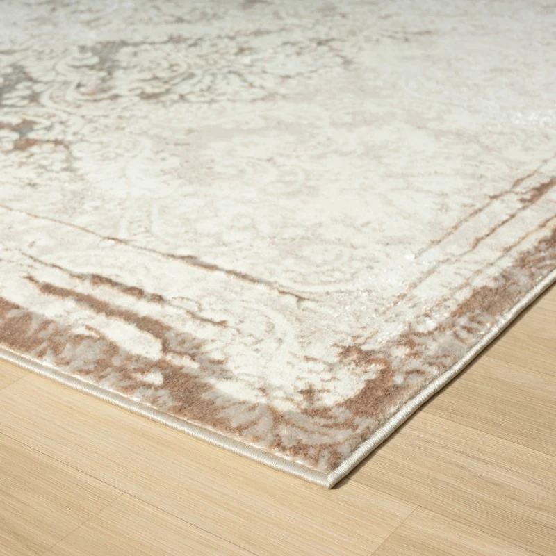 Rugs Town 82054 Cream/ Beige 7'-5" X 9'-5 Rect. Rug
