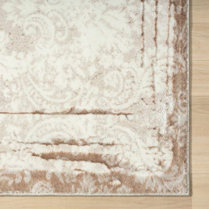 Rugs Town 82054 Cream/ Beige 7'-5" X 9'-5 Rect. Rug