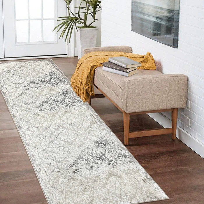 LR Home Antalya Ivory ANTAL 2ft.6in. x 8ft. Runner Rug