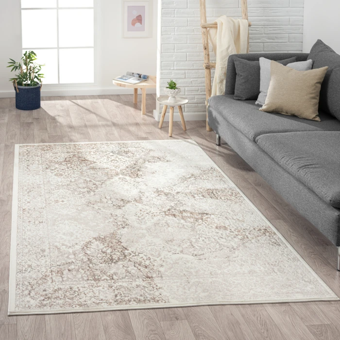 Rugs Town 82056 Beige/ Cream 7'-5" X 9'-5 Rect. Rug