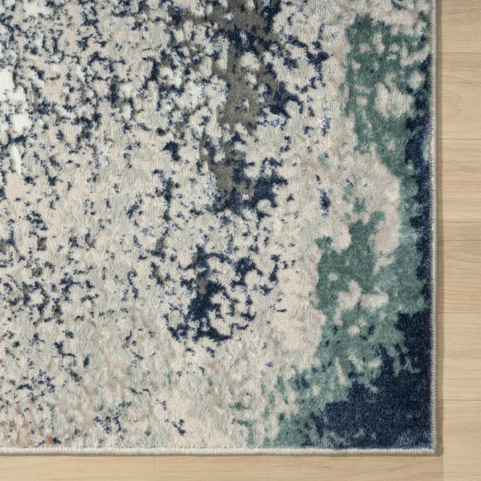 Rugs Town 82057 Gray/ Teal 7'-5" X 9'-5 Rect. Rug