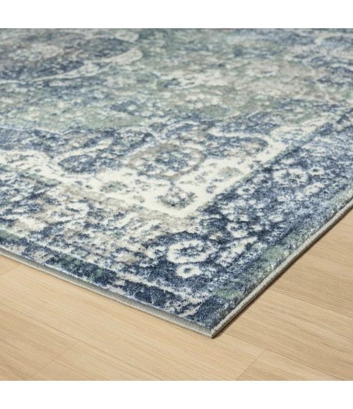 LR Home ANTALYA 82058 Beige/ Teal/ No Color 5'0" X 7'0 Rect. Rug