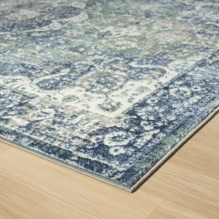 LR Home Antalya Blue ANTAL 2ft.2in. x 3ft. Rectangle Rug