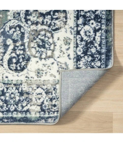 LR Home Antalya Blue ANTAL 2ft.2in. x 3ft. Rectangle Rug