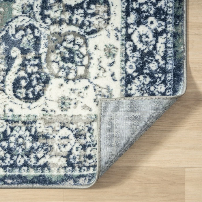 LR Home Antalya Blue ANTAL 2ft.2in. x 3ft. Rectangle Rug