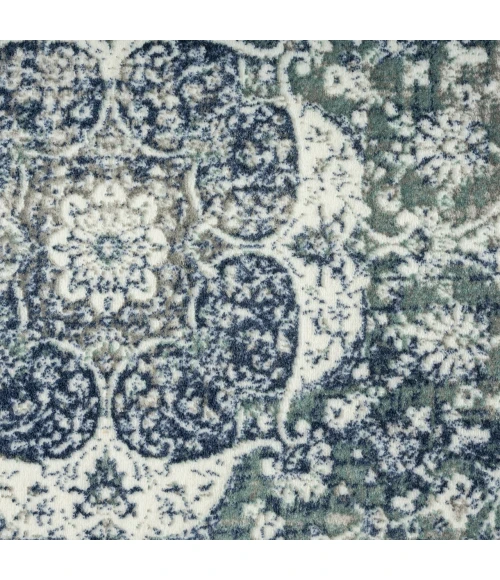 LR Home Antalya Blue ANTAL 2ft.2in. x 3ft. Rectangle Rug