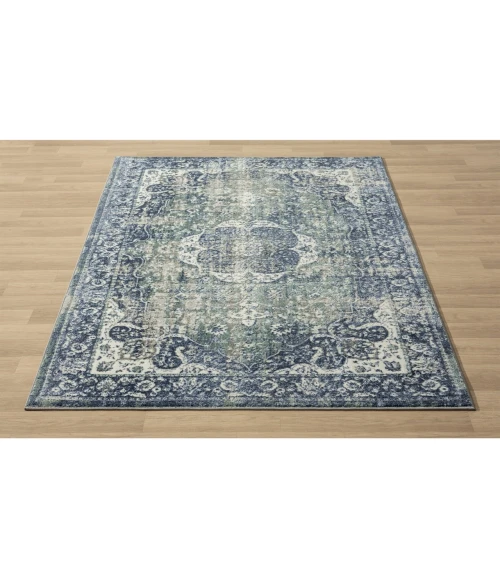 LR Home Antalya Blue ANTAL 2ft.2in. x 3ft. Rectangle Rug