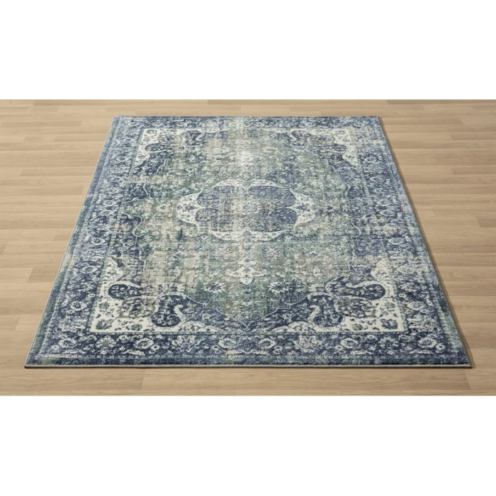 LR Home Antalya Blue ANTAL 2ft.2in. x 3ft. Rectangle Rug