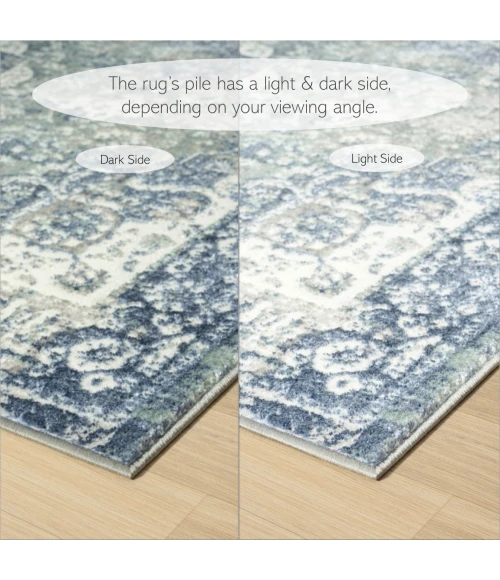 LR Home Antalya Blue ANTAL 2ft.2in. x 3ft. Rectangle Rug
