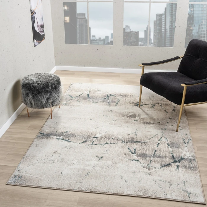 Rugs Town Beige ANTAL 5ft. x 7ft. Rectangle Rug